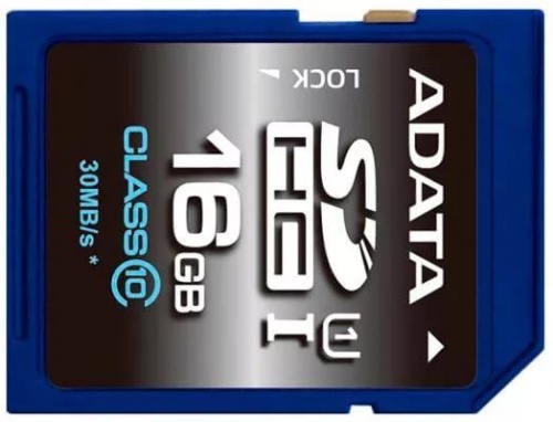 Карта памяти SDHC A-Data 16GB ASDH16GUICL10-R