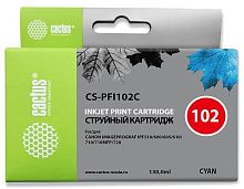 Картридж струйный совместимый Cactus CS-PFI102C синий