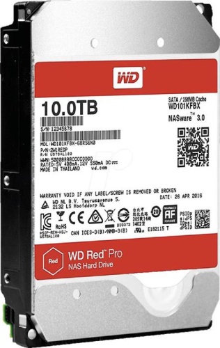 Жесткий диск SATA HDD Western Digital 10TB Red Pro WD101KFBX