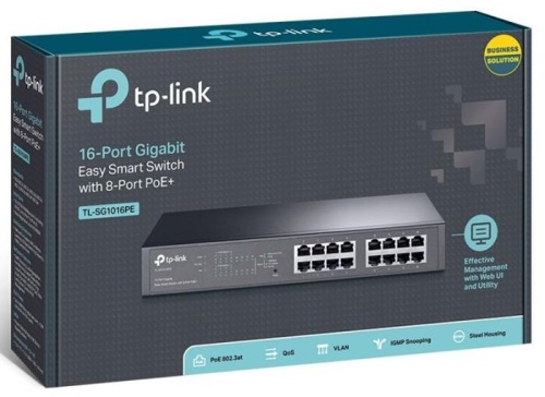 Коммутатор PoE TP-Link TL-SG1016PE фото 4