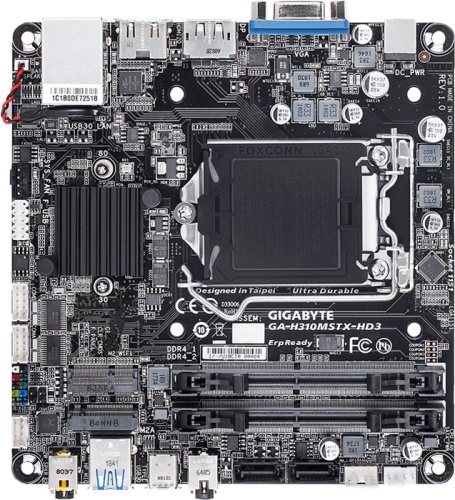 Мат. плата Socket1151v2 GIGABYTE GA-H310MSTX-HD3