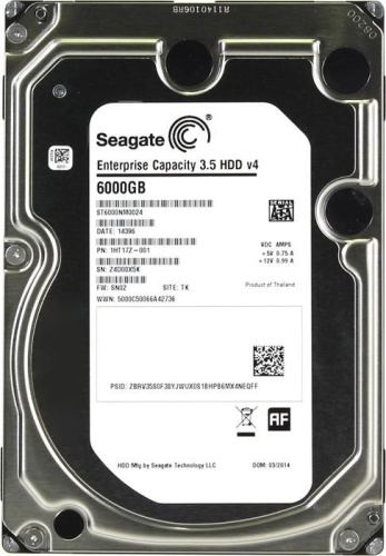 Жесткий диск SATA HDD Seagate 6000ГБ (6ТБ) ST6000NM0024, Enterprise Capacity Жесткий диск SATA HDD Seagate 6000ГБ (6ТБ) ST6000NM0024, Enterprise Capacity