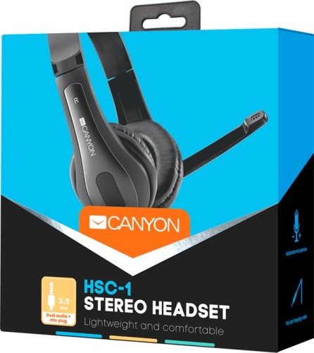 Наушники CANYON HSC-1 CNS-CHSC1B фото 4 Наушники CANYON HSC-1 CNS-CHSC1B фото 4