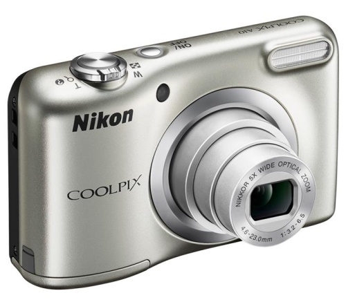 Цифровой фотоаппарат Nikon CoolPix A10 серебристый VNA980E1 фото 3