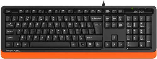 Клавиатура A4Tech Fstyler FKS10 черный/оранжевый FKS10 ORANGE