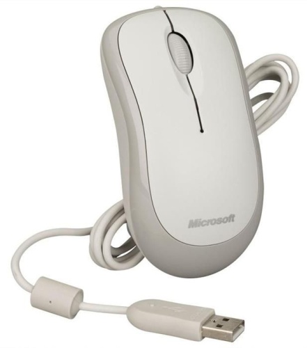 Мышь Microsoft Basic белый 4YH-00008 фото 5