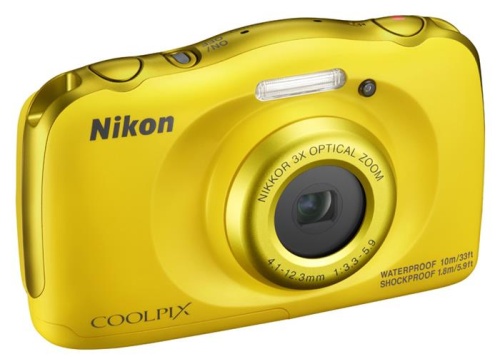 Цифровой фотоаппарат Nikon CoolPix W100 желтый VQA013K001 фото 2