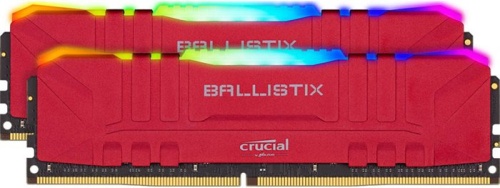 Модуль памяти DDR4 Crucial 64GB Kit (32GBx2) Ballistix Red RGB BL2K32G32C16U4RL Модуль памяти DDR4 Crucial 64GB Kit (32GBx2) Ballistix Red RGB BL2K32G32C16U4RL