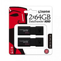 Накопитель USB flash Kingston 128 Гб DataTraveler 100 G3 DT100G3/64GB-2P