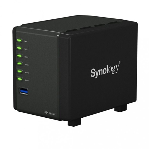 Сетевое хранилище данных (NAS) Synology 4BAY NO HDD USB3 DS419SLIM фото 4