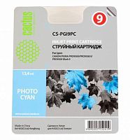 Картридж струйный совместимый Cactus CS-PGI9PC фото голубой