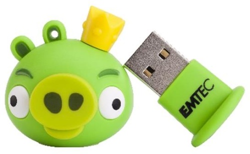 Накопитель USB flash EMTEC 8ГБ Angry Birds зеленый EKMMD8GA101 фото 4