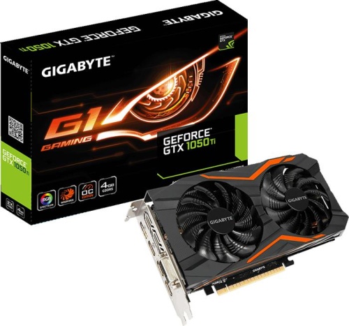 Видеокарта PCI-E GIGABYTE 4096Гб GeForce GTX 1050 TI G1 Gaming (GV-N105TG1 GAMING-4GD) фото 6