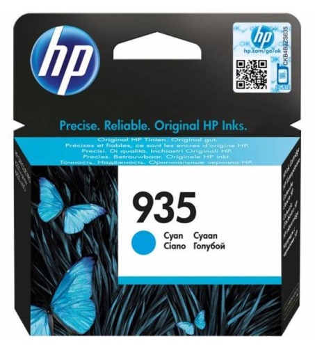 Оригинальный струйный картридж Hewlett Packard 935 Cyan Ink C2P20AE