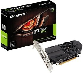  PCI-E GIGABYTE 2048Mb GeForce GTX1050 Gigabyte (GV-N1050-2GL)