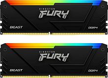 Модуль памяти DDR4 Kingston 2x32GB KF432C16BB2AK2/64 Fury Beast RGB RTL