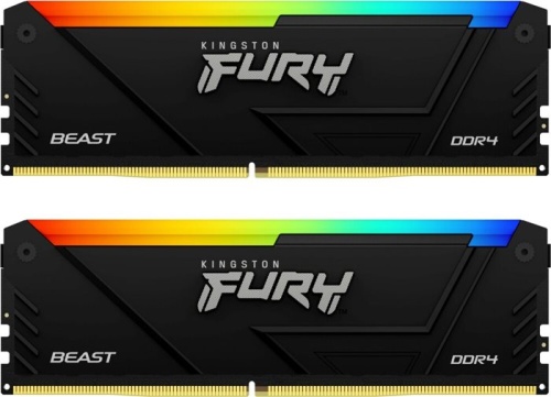 Модуль памяти DDR4 Kingston 2x32GB KF432C16BB2AK2/64 Fury Beast RGB RTL