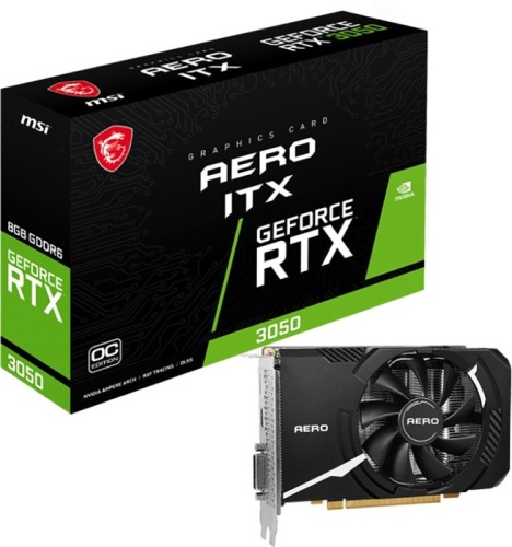 Видеокарта PCI-E MSI 8192Mb RTX 3050 AERO ITX 8G OCV2 фото 5