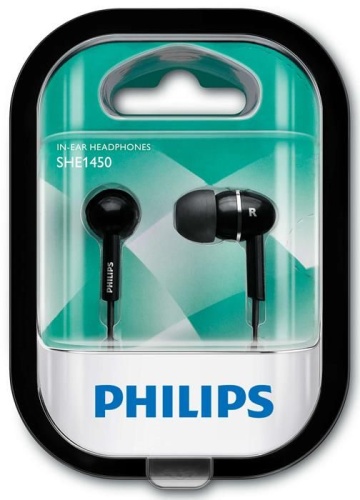 Наушники Philips SHE1450BK 1м черный фото 3