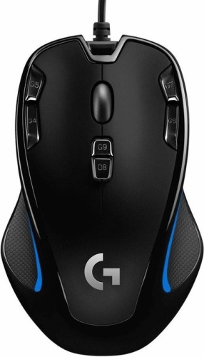Мышь Logitech G300s черный/голубой 910-004349 Мышь Logitech G300s черный/голубой 910-004349