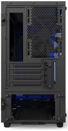 Корпус Minitower NZXT CA-H400W-BL H400i SMART MATTE BLACK/BLUE фото 3