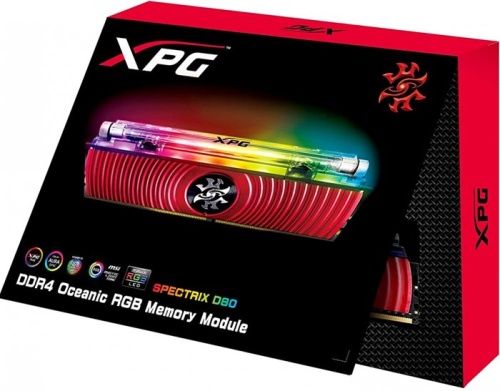 Модуль памяти DDR4 A-Data 16Gb (2x8Gb KIT) XPG Spectrix D80 RGB (AX4U413338G19J-DR80) фото 5