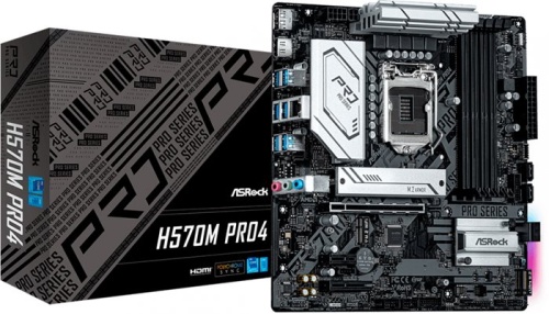 Мат. плата Socket1200 ASRock H570M PRO4 фото 4