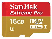 Карта памяти Micro SDHC SanDisk 16ГБ Extreme Pro SDSDQXP-016G-X46