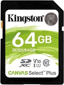   SDXC Kingston 64  Canvas Select Plus SDS2/64GB