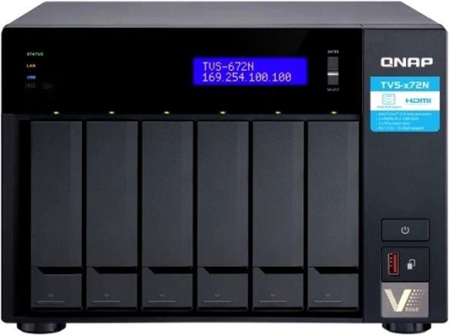 Сетевое хранилище данных (NAS) QNAP SMB QNAP TVS-672N-i3-4G фото 2