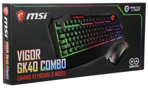 Комплект клавиатура + мышь MSI VIGOR GK40 COMBO VIGORGK40COMBORU фото 5 Комплект клавиатура + мышь MSI VIGOR GK40 COMBO VIGORGK40COMBORU фото 5