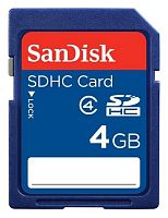 Карта памяти SDHC SanDisk 4ГБ SDSDB-004G-B35