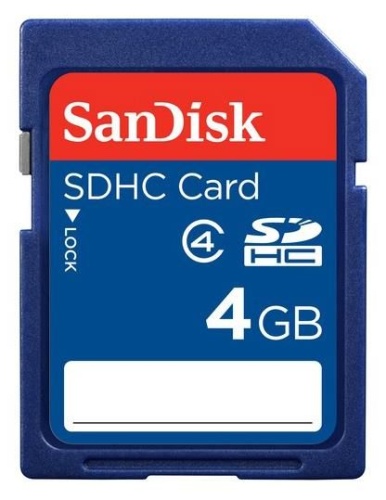 Карта памяти SDHC SanDisk 4ГБ SDSDB-004G-B35