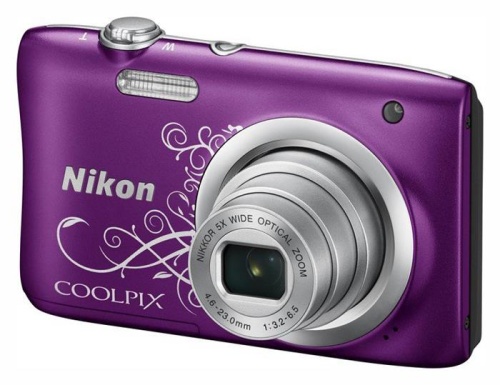 Цифровой фотоаппарат Nikon CoolPix A100 фиолетовый/рисунок VNA974E1 фото 3