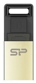  USB flash Silicon Power 8Gb Mobile X10 Gold USB 2.0/microUSB (SP008GBUF2X10V1C)