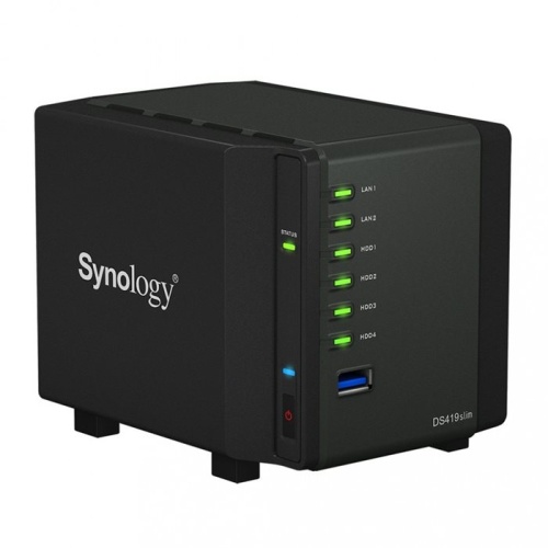 Сетевое хранилище данных (NAS) Synology 4BAY NO HDD USB3 DS419SLIM фото 2