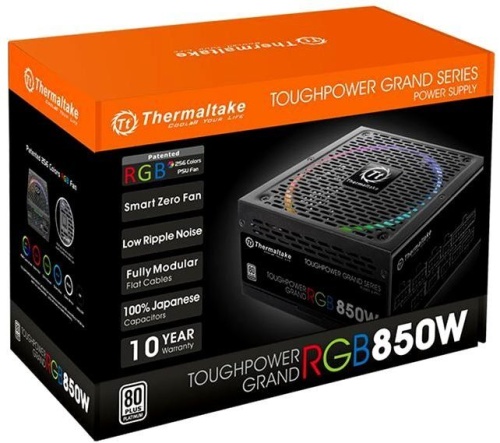 Блок питания Thermaltake 850W Toughpower Grand RGB (PS-TPG-0850F1FAPE-1) фото 4 Блок питания Thermaltake 850W Toughpower Grand RGB (PS-TPG-0850F1FAPE-1) фото 4