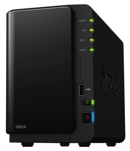 Сетевое хранилище данных (NAS) Synology DS216 фото 2