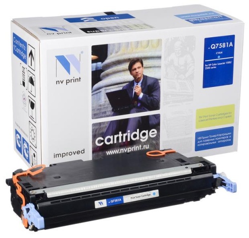 Картридж совместимый лазерный NV Print Q7581A CYAN NV-Q7581AC