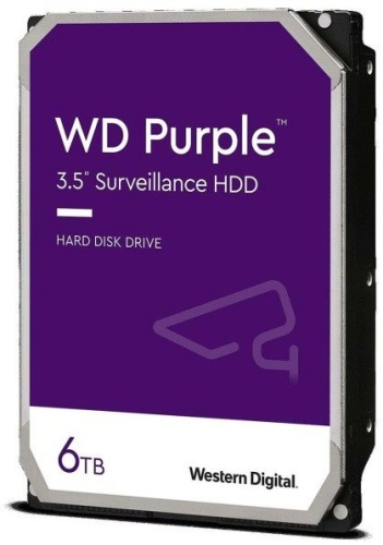 Жесткий диск SATA HDD Western Digital 6Tb Video Streaming Purple WD63PURZ