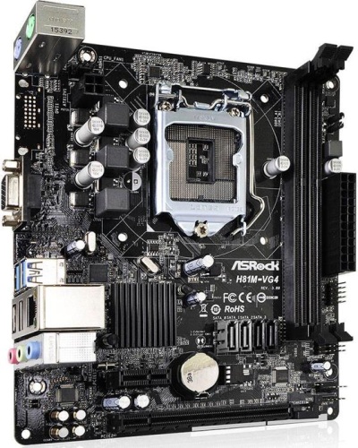 Мат. плата Socket1150 ASRock H81M-VG4 R3.0 фото 3