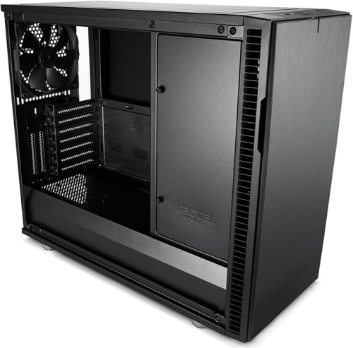 Корпус Miditower Fractal Design Define R6 USB-C Blackout TG Black фото 4