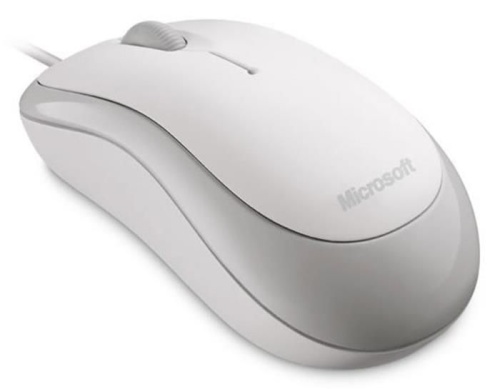 Мышь Microsoft Basic белый 4YH-00008 фото 4