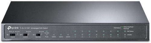 Коммутатор неуправляемый TP-Link TL-SL1311MP 8x100Mb 2G 1SFP 8PoE+ 124W