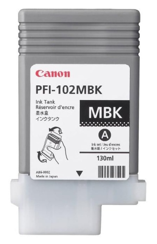 Оригинальный струйный картридж Canon PFI-102MBK (матовый черный) 0894B002