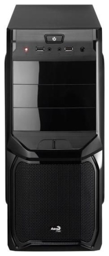 Корпус Miditower Aerocool V3X Black Edition, черный (без БП) фото 2