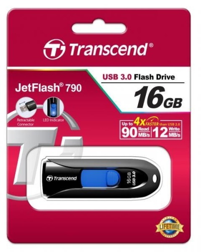Накопитель USB flash Transcend 16Gb Jetflash 790 TS16GJF790K фото 3