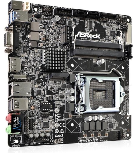 Мат. плата Socket1151 ASRock H110TM-ITX R2.0 фото 3