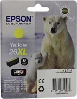 Оригинальный струйный картридж Epson T2634 (желтый) 26XL C13T26344010