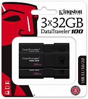 Накопитель USB flash Kingston 32 Гб DataTraveler 100 G3 DT100G3/32GB-3P